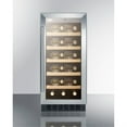 thumbnail image 3 of 15 Inches wide ADA compliant wine cellar for built-in or freestanding use, with digital controls, front lock, LED lighting, and stainless steel wrapped cabinet, 3 of 4