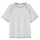 thumbnail image 1 of Playera Elvqul Hombre Playa Blanco Manga Corta de Color Sólido Cuello Redondo, 1 of 2