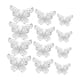 thumbnail image 3 of 2x12 Piezas Decoración De Pared De Mariposa Hueca 3D 3 Tamaños Para Sofás, Escritorio, Ventana Plateado, 3 of 8
