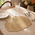thumbnail image 6 of Clearence! Pumpkin Design Placemats Embroidered Fabric Table Mats Autumn Fall Harvest Thanksgiving Halloween Decoration Holiday Dining Room Kitchen Decor, 6 of 6