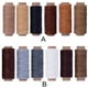 thumbnail image 3 of Coser Hilo encerado Cuero Línea de bricolaje Café rojo y gris claro y gris oscuro y blanco y rojo oscuro y caqui oscuro 6 rollos Inevent HA6016-02B, 3 of 7