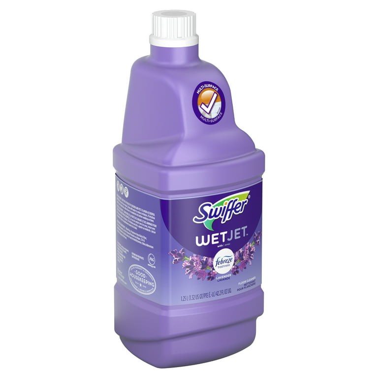 Swiffer WetJet Liquid Floor Cleaner, Lavender Vanilla & Comfort