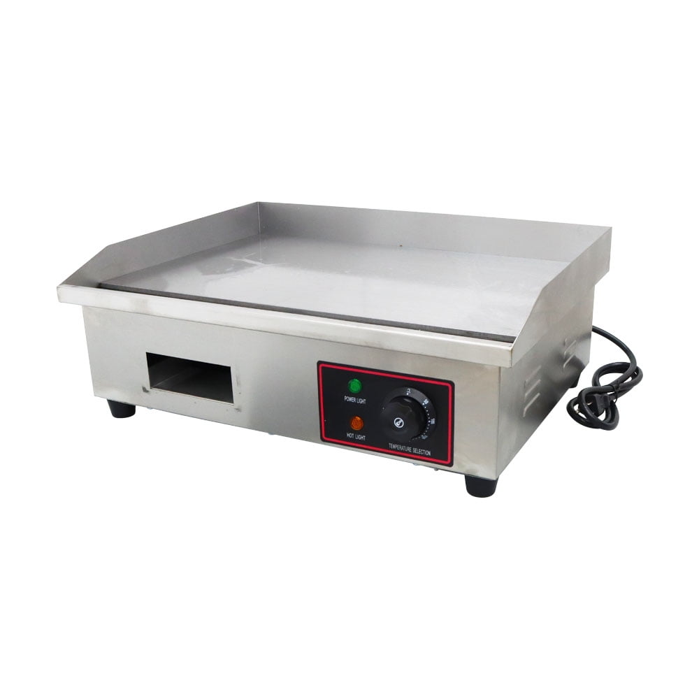 INTBUYING Commercial Electric Flat Cooking Griddle Teppanyaki Maker 3000W
