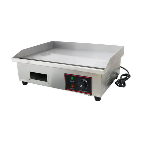 INTSUPERMAI Electric Flat Griddle Grill Stainless Steel Teppanyaki Grill 3KW