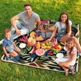 thumbnail image 7 of Cute Witch Frog Outdoor Picnic Blanket, Foldable Waterproof Beach Mat, Portable Beach Blanket for Beach Camping, Hiking, Family Concerts, 7 of 7
