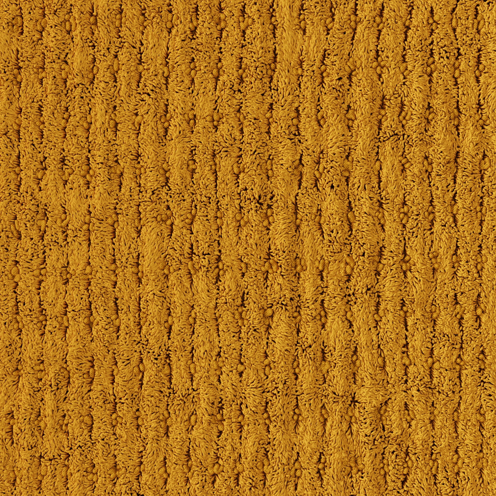 Beautiful Cotton Bath Rug by Drew Barrymore, Amber Yellow, 20x34"