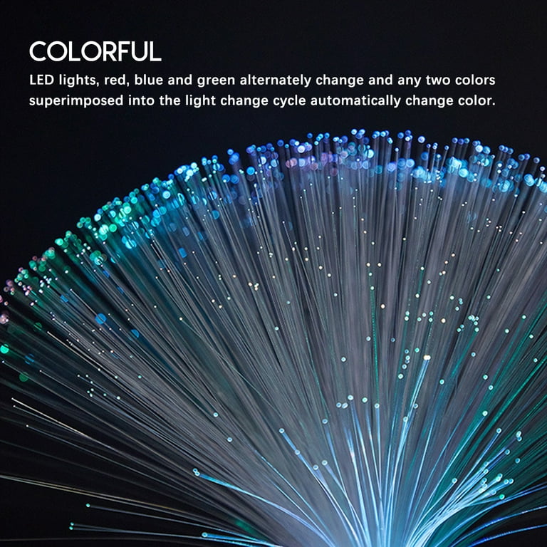 Fiber Optic Light Up LED 12 White UFO Centerpiece, Multi-Color