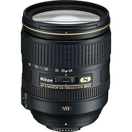 Nikon AF-S FX NIKKOR 24-120mm f/4G ED Vibration Reduction Zoom Lens with Auto Focus for Nikon DSLR Cameras International Version (No