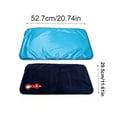 thumbnail image 3 of Reusable Cooling Pillow Pad, Temperature Lowering Sleep Mat With Detachable Launderable Pillowcase, for Summer Bedding, Blue, 3 of 6