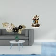 thumbnail image 2 of Escultura de pared de hojas nórdicas y decoración de escritorio de acrílico 2D, adorno de mesa único para comedor, hogar, hotel, regalo de vacaciones., 2 of 8