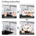 thumbnail image 5 of Yayeee Faucet Mat for Kitchen Sink 14.7" Diatomite Long Splash Guard Pad, Beige Butterflies, 5 of 7