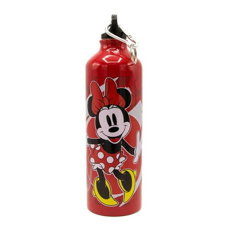 - Minnie All Over Face Background Aluminum Water Bottle
