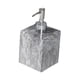 thumbnail image 4 of Dispensador de jabón Macarena Textura de mármol 400 ml Cabeza plateada gris, 4 of 8