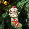 New Pet Dog Christmas Tree Decorations Car Interior Pet Dog Flat