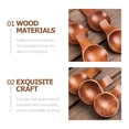 thumbnail image 5 of OULII 4Pcs Small Wooden Soy Sauce Dishes with Unique Design for Home and Restaurant Use, 5 of 5