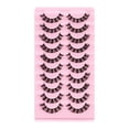 thumbnail image 1 of Populares 10 Pairs Reusable Self Adhesive Eyelashes Natural Thick False Lashes Extension No Glue Or Eyeliner Needed, 1 of 3