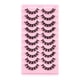 thumbnail image 1 of 10 Pairs Reusable Self Adhesive Eyelashes Natural Thick False Lashes Extension No Glue Or Eyeliner Needed, 1 of 2