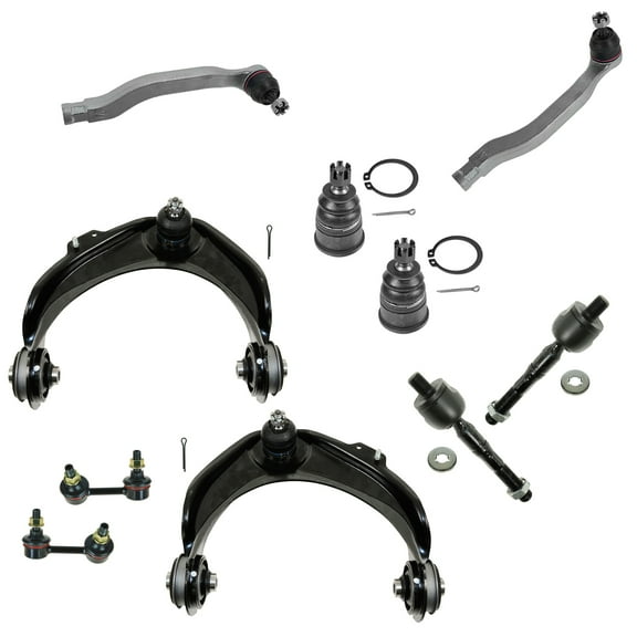 TRQ 10 pc Kit Control Arm Ball Joint Tie Rod End Sway Bar Link for Accord 3.0 V6 PSA59705