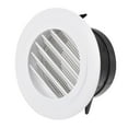 thumbnail image 1 of Unique Bargains 4 Inch Removable Screen Grille Cover Slanted Louver Round Air Vent, 1 of 5