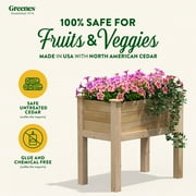 Greenes Fence 32 L x 16 W x 31 H Original Cedar Elevated Garden Bed