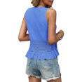 thumbnail image 3 of Women Short Sweater Vest Sleeveless Summer Bohemian Knitted Waistcoat, 3 of 4