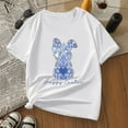 thumbnail image 4 of YUQIN Toddler Easter Bunny Shirts Girls T-Shirt Cartoon Print Round Neck Short Sleeve T Shirts Casual Tee Shirt Children's Tshirt Tops Tshirts Fashion Tops, 4 of 4