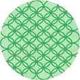 thumbnail image 1 of Ahgly Tapis Rond Lavable en Machine Intérieur Transitionnel Vert, 3 Pieds Rond, 1 of 7