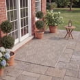 thumbnail image 3 of Safavieh Courtyard Teodor Geometric Indoor/Outdoor Area Rug, Beige, 4' x 4' Square, 3 of 9