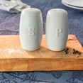 thumbnail image 2 of Better Homes & Gardens Porcelain Embossed Salt & Pepper Shaker Set, 2 of 4