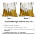 thumbnail image 6 of Yellow Gold White Pillow Covers 16X16 Inch Set of 2 Morden Abstract Graffiti Decorative Pillow Cases Neutral Minimali Watercolor Cotton Linen Cushion Case Home Decor For Sofa Couch Porch Outdoor, 6 of 6