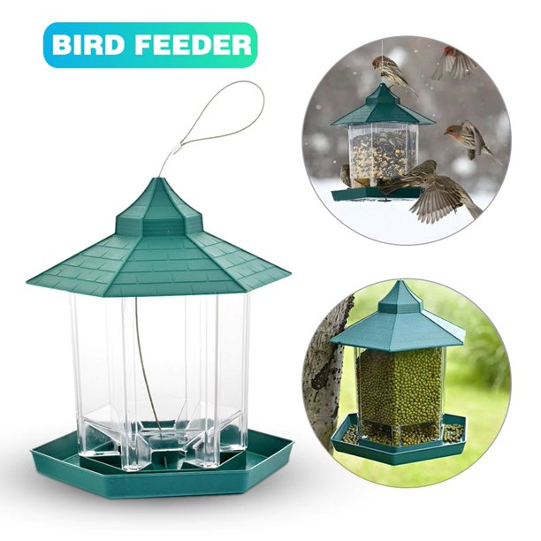 Bird Feeder,Wild Bird Seed Feeder Hanging Squirrel Proof Bird Food