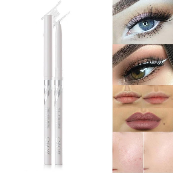 Lápiz delineador de ojos, maquillaje, rápida, cosméticos a prueba de sudor, lápiz de de ojos a prueba de agua para ojos - blanco shamjiam lápiz delineador de ojos