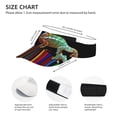 thumbnail image 2 of KLL Sport Sun Visor Hats Ball Caps Empty Top Baseball Sun Cap for Men Women-Chameleon Panther On Colored Pencils, 2 of 6