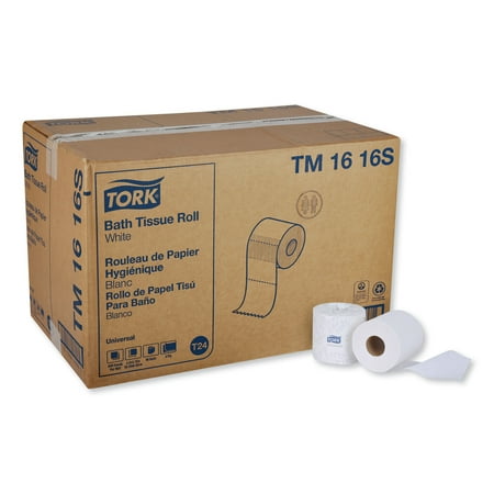 Tork Universal Toilet Paper  Septic Safe  2-Ply  White   28 rolls of Carton -TRKTM1616S