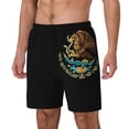 thumbnail image 5 of Mens Mexico Logo 2 in 1 Quick Dry Swim Trunks with Compression Liner Beach Shorts, 5 of 6