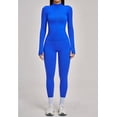 thumbnail image 4 of Top-kevin 2 Piece Seamless Ribbed Workout Sets With Zip Up Jacket High Waisted Gym Yoga Leggings, 4 of 6