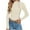 Beige, variant on Annhoo Womens Sweaters Long Sleeve Mock Neck Slim Knitted Pullover Shirts Fashion Elegant Side Button Tops