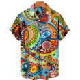 thumbnail image 3 of Camisas estampadas florales de moda para hombres, ropa con estampado 3D, camisas hawaianas de playa, blusas Y2K de manga corta, ropa vintage, blusa con solapa, 3 of 5
