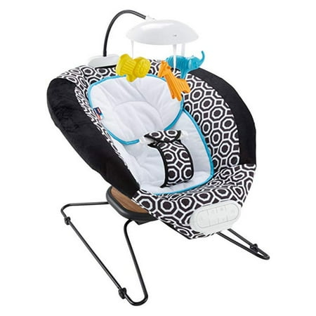 Deluxe Bouncer - Fisher-Price Jonathan Adler Crafted Deluxe Bouncer w/ Music and Soothing Bounce