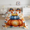 thumbnail image 2 of YST Ensemble de Douillette Citrouille d'Automne Format Grand Lit pour Enfants, Ensemble de Literie Récolte d'Automne Joyeuse Action de Grâce Couette Insert Feuilles d'Érable Douillette en Duvet Rustique Décoration de Ferme avec 2 Taies d'Oreiller, 2 of 6