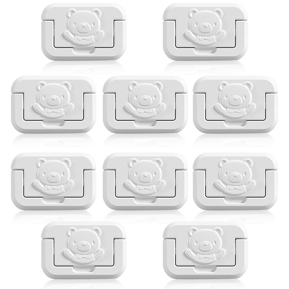 Cubiertas de tomacorrientes de dibujos animados lindos protectores de enchufes decorativos para bebés Tapas protectoras de seguridad retardantes de llama para interiores 2 orificios 10 piezas Advancent BA000349-01