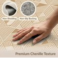 thumbnail image 6 of ODIKA 5'x7' Beige Brown Diamond Geometric Design Washable Area Rug Modern Abstract Lines with Symmetrical Patterns Non-Slip, Chair-Friendly for Dining Room, Under Table, Home Office, 6 of 7
