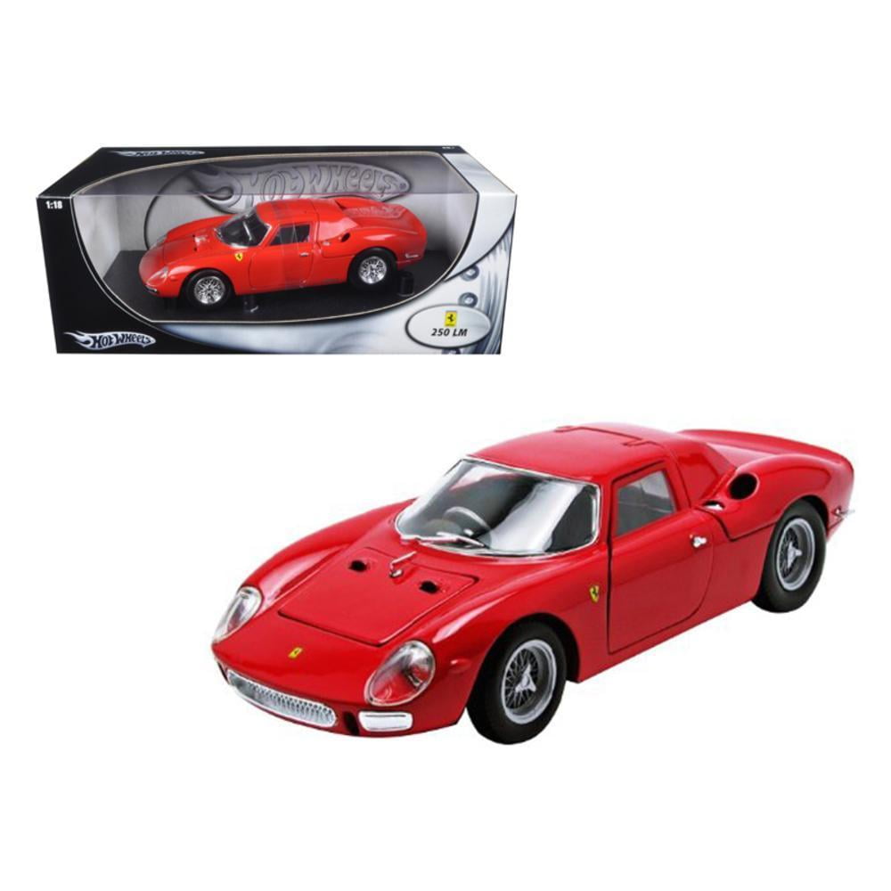 Ferrari 250 LM Red 1/18 Diecast Car Model by Hotwheels - Walmart.com