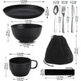 thumbnail image 2 of WuPing Camping Mess Kits Outdoor Camping Tableware: Knife, Fork, Spoon, Bowl, Plate, Cup, Accessories for Travel Picnic, 2 of 8
