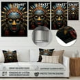 thumbnail image 4 of Designart "Tribes Chokwe African Pwo I" African Tribes Metal Wall Art, 4 of 5