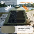 thumbnail image 6 of Zimtown 2-4 People Inflatable Tent with Hand Pump for Camping, Easy Setup Air Glamping Tents with Extra Canopy, Camping Tent for Family, Green, 6 of 13