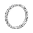 thumbnail image 2 of 1.00 Ct VS1 Clarity Round Cut Genuine Diamond Wonderful Eternity Band for Bride in Solid 18K White Gold Size 10.5, 2 of 7
