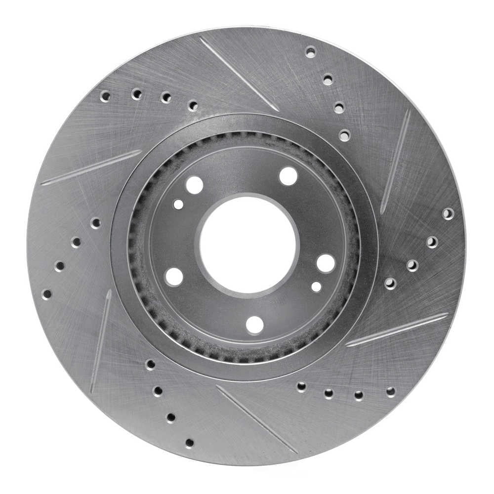 Dynamic Friction Company 631-03049L DFC Brake Rotor - Drilled And Slotted - Silver