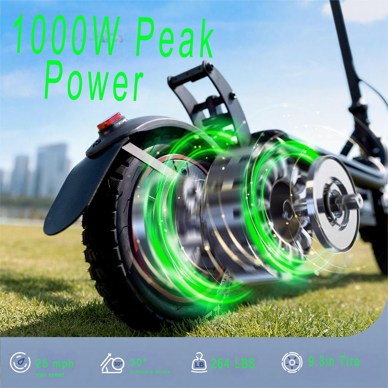 iScooter Electric Scooter Adults,750W Peak Foldable Escooter, 35-45km Max Range, Top 24.9 MPH, Portable E Scooter for Turn Signal, Folding Handlebar