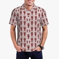 thumbnail image 1 of Fotbe Red Lobster With Claws Camiseta Polo de Golf para Hombre con Estampado – Camisa Deportiva Transpirable con Cuello Abotonado-Medium, 1 of 6